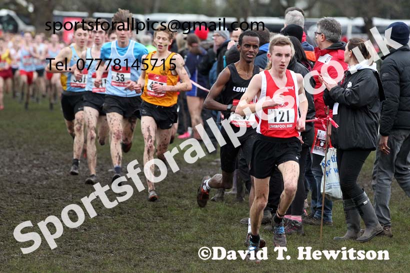 Senior boys, 2020 New Balance English Schools Champs., Sefton Park, Liverpool. Photo: David T. Hewitson/Sports for All Pics